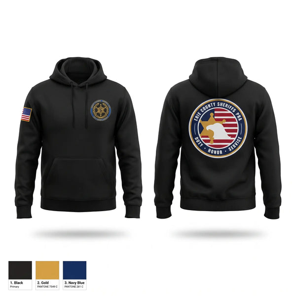 Hoodie, Erie County Sheriff's Office PBA, Police, Teamtime, Team time, sublimation, custom sports apparel, team uniforms, spirit wear, spiritwear, sports uniforms, custom shirts, team store, custom team store, fundraiser sports, apparel fundraiser