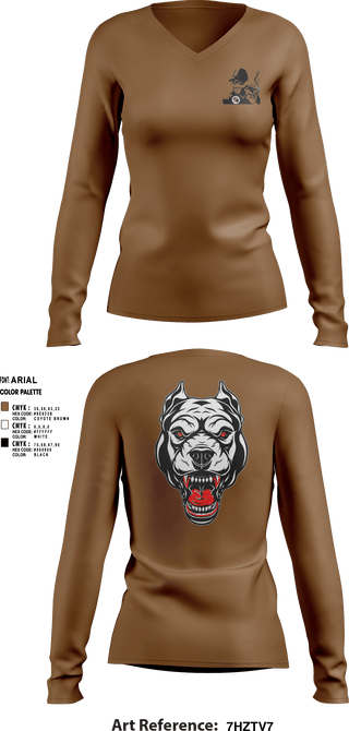 Women's Long Sleeve Vneck Shirt, Oscar Golf Charlie Tango, Army, Teamtime, Team time, sublimation, custom sports apparel, team uniforms, spirit wear, spiritwear, sports uniforms, custom shirts, team store, custom team store, fundraiser sports, apparel fundraiser