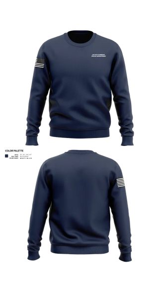 Crew Neck Sweatshirt, Lac du Flambeau Police Department, Police, Teamtime, Team time, sublimation, custom sports apparel, team uniforms, spirit wear, spiritwear, sports uniforms, custom shirts, team store, custom team store, fundraiser sports, apparel fundraiser