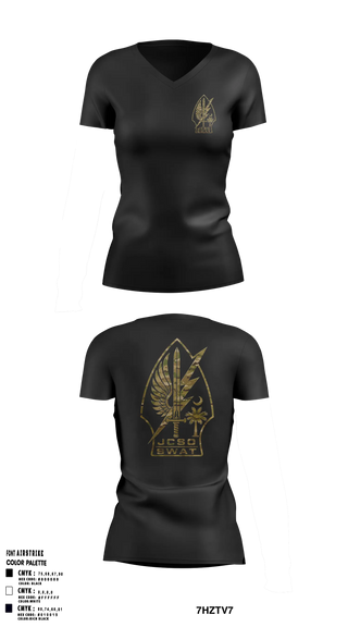 Womens Short Sleeve Vneck Shirt, JCSO SWAT1, Police, Teamtime, Team time, sublimation, custom sports apparel, team uniforms, spirit wear, spiritwear, sports uniforms, custom shirts, team store, custom team store, fundraiser sports, apparel fundraiser