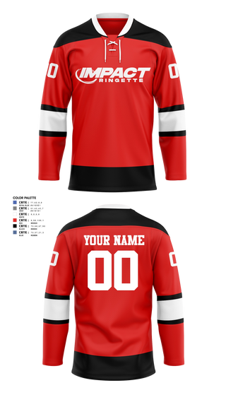 Hockey Jersey, Impact Ringette 2026, Ice Hockey, Teamtime, Team time, sublimation, custom sports apparel, team uniforms, spirit wear, spiritwear, sports uniforms, custom shirts, team store, custom team store, fundraiser sports, apparel fundraiser