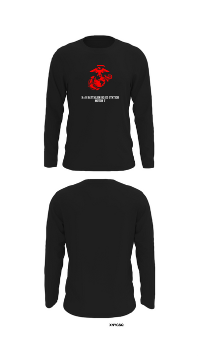 H&S Battalion HQ CO Station Motor T 63932738 Long Sleeve Performance Shirt 32