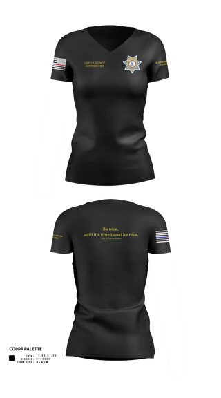 Womens Short Sleeve Vneck Shirt, Stafford County Fire Marshal's Office, Police, Teamtime, Team time, sublimation, custom sports apparel, team uniforms, spirit wear, spiritwear, sports uniforms, custom shirts, team store, custom team store, fundraiser sports, apparel fundraiser
