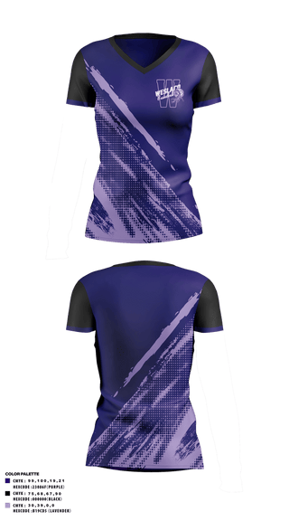 Womens Short Sleeve Vneck Shirt, Weslaco Scorpions, Men's Basketball, Teamtime, Team time, sublimation, custom sports apparel, team uniforms, spirit wear, spiritwear, sports uniforms, custom shirts, team store, custom team store, fundraiser sports, apparel fundraiser