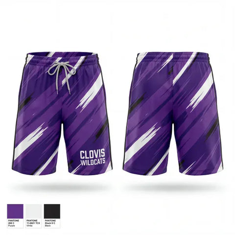 Athletic Shorts With Pockets, Clovis wildcats, Baseball, Teamtime, Team time, sublimation, custom sports apparel, team uniforms, spirit wear, spiritwear, sports uniforms, custom shirts, team store, custom team store, fundraiser sports, apparel fundraiser