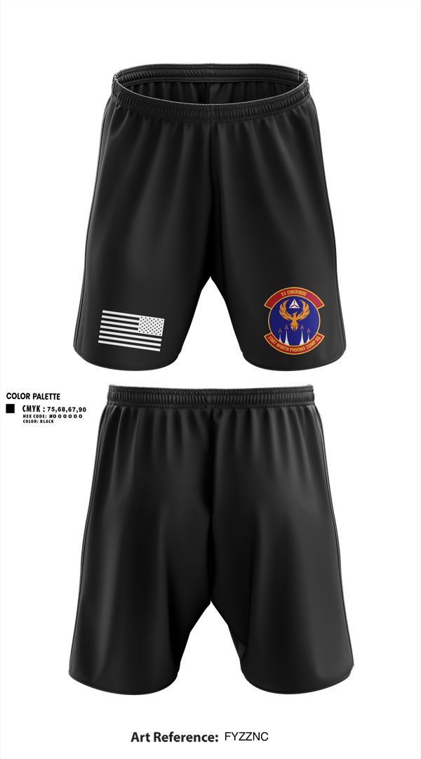 Athletic Shorts With Pockets, Civil Air Patrol's Fort Worth Phoenix Composite Squadron, , Teamtime, Team time, sublimation, custom sports apparel, team uniforms, spirit wear, spiritwear, sports uniforms, custom shirts, team store, custom team store, fundraiser sports, apparel fundraiser
