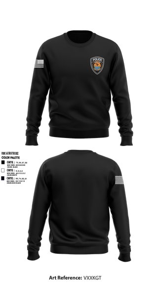 Crew Neck Sweatshirt, HOPDHoricon Police Department, Police, Teamtime, Team time, sublimation, custom sports apparel, team uniforms, spirit wear, spiritwear, sports uniforms, custom shirts, team store, custom team store, fundraiser sports, apparel fundraiser