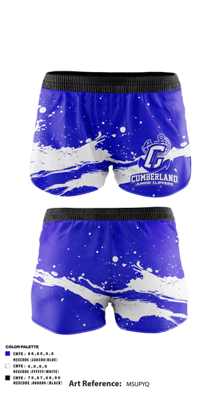 Track Shorts, Cumberland Junior Clippers, , Teamtime, Team time, sublimation, custom sports apparel, team uniforms, spirit wear, spiritwear, sports uniforms, custom shirts, team store, custom team store, fundraiser sports, apparel fundraiser