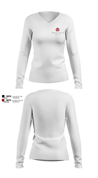 Womens Long Sleeve Vneck Shirt, Keller Williams realty, , Teamtime, Team time, sublimation, custom sports apparel, team uniforms, spirit wear, spiritwear, sports uniforms, custom shirts, team store, custom team store, fundraiser sports, apparel fundraiser
