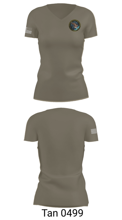 Naval Computer and Telecoms Station 86798210 Women's Short Sleeve V-neck Shirt - 65