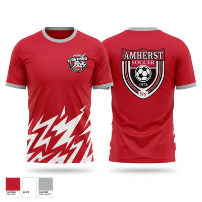 Amherst Lightning 56066877 Soft Poly Tee Cotton Like Feel - 1