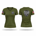 Morton Police Department Women's Short Sleeve V-neck Shirt - 1