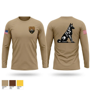 Long Sleeve Performance Shirt, 355 K9, Air Force, Teamtime, Team time, sublimation, custom sports apparel, team uniforms, spirit wear, spiritwear, sports uniforms, custom shirts, team store, custom team store, fundraiser sports, apparel fundraiser