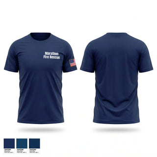 Short Sleeve Performance Shirt, Marathon Fire Rescue, Fire Department, Teamtime, Team time, sublimation, custom sports apparel, team uniforms, spirit wear, spiritwear, sports uniforms, custom shirts, team store, custom team store, fundraiser sports, apparel fundraiser