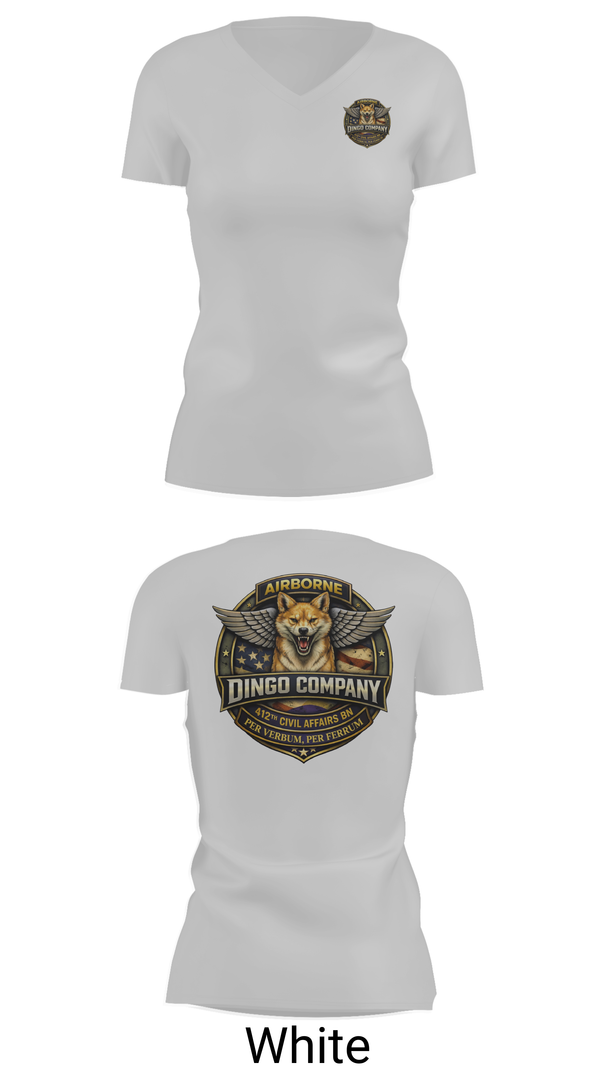Womens Short Sleeve Vneck Shirt, 412th CA BN (A), Army, Teamtime, Team time, sublimation, custom sports apparel, team uniforms, spirit wear, spiritwear, sports uniforms, custom shirts, team store, custom team store, fundraiser sports, apparel fundraiser