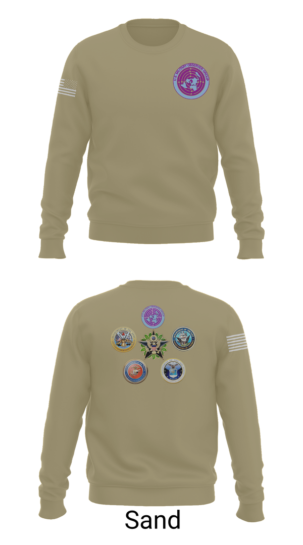Crew Neck Sweatshirt, USMOG, Army, Teamtime, Team time, sublimation, custom sports apparel, team uniforms, spirit wear, spiritwear, sports uniforms, custom shirts, team store, custom team store, fundraiser sports, apparel fundraiser