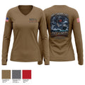 MSV(L) 01 Women's Long Sleeve V-neck Shirt - 1