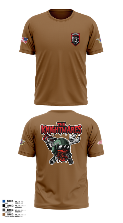 2-10 AHB Knighthawks 14380811 Short Sleeve Performance Shirt - 74
