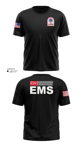 Old School Cotton Feel Shirt, RWJ Hospital EMS, EMS/EMT, Teamtime, Team time, sublimation, custom sports apparel, team uniforms, spirit wear, spiritwear, sports uniforms, custom shirts, team store, custom team store, fundraiser sports, apparel fundraiser