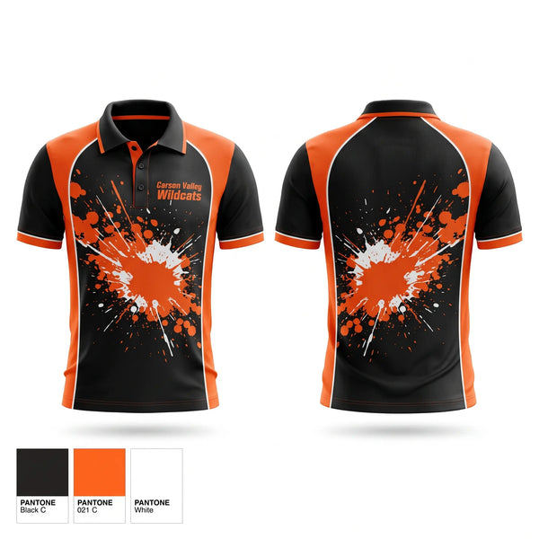 Short Sleeve Performance Polo, Carson Valley Wildcats, Wrestling, Teamtime, Team time, sublimation, custom sports apparel, team uniforms, spirit wear, spiritwear, sports uniforms, custom shirts, team store, custom team store, fundraiser sports, apparel fundraiser