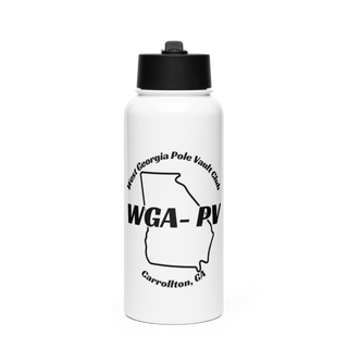 West Georgia Pole Vault Club 21371158 Stainless Steel Water Bottle with a Straw Lid