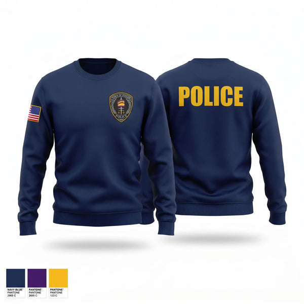 Crew Neck Sweatshirt, Fowler Police Department, Police, Teamtime, Team time, sublimation, custom sports apparel, team uniforms, spirit wear, spiritwear, sports uniforms, custom shirts, team store, custom team store, fundraiser sports, apparel fundraiser
