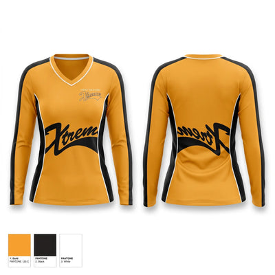 Xtreme Women's Long Sleeve V-neck Shirt - 1