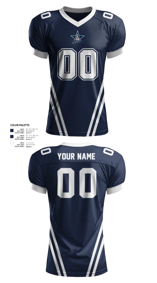 Football Jersey, Westside Cowboys Football and Cheer, , Teamtime, Team time, sublimation, custom sports apparel, team uniforms, spirit wear, spiritwear, sports uniforms, custom shirts, team store, custom team store, fundraiser sports, apparel fundraiser