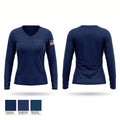 Crash Investigation Unit Women's Long Sleeve V-neck Shirt - 1