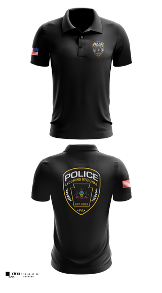 Short Sleeve Performance Polo, Lycoming Regional Police Department, Police, Teamtime, Team time, sublimation, custom sports apparel, team uniforms, spirit wear, spiritwear, sports uniforms, custom shirts, team store, custom team store, fundraiser sports, apparel fundraiser