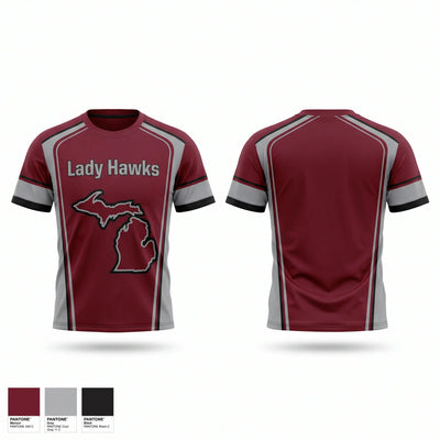 Lady Hawks Short Sleeve Performance Shirt - 1