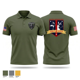 Short Sleeve Performance Polo, MCAS Miramar Military Working Dog Section, Marines, Teamtime, Team time, sublimation, custom sports apparel, team uniforms, spirit wear, spiritwear, sports uniforms, custom shirts, team store, custom team store, fundraiser sports, apparel fundraiser