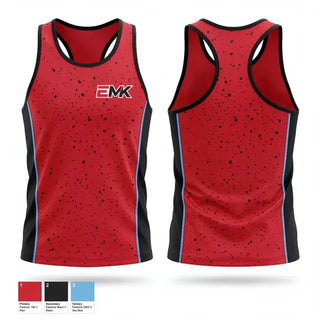 Mens Track Singlet, Edward M Kennedy Academy for Health Career Track & Field, Track & Field, Teamtime, Team time, sublimation, custom sports apparel, team uniforms, spirit wear, spiritwear, sports uniforms, custom shirts, team store, custom team store, fundraiser sports, apparel fundraiser