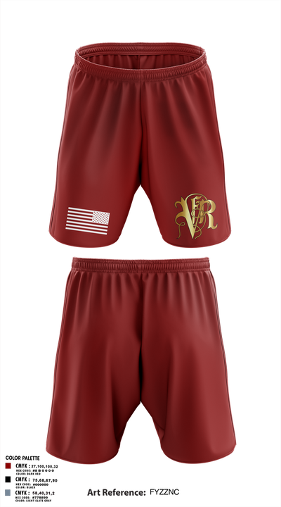 Venice Fire 82961861 Athletic Shorts With Pockets - 1