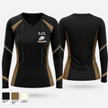 P.L.U.T.O. 54797474 Women's Long Sleeve V-neck Shirt - 2