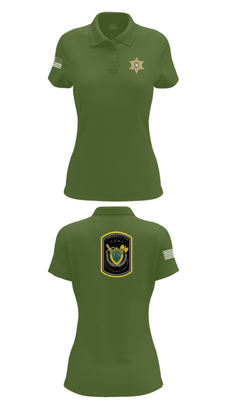 Womens Short Sleeve Performance Polo, C.C.S.O. CERT, , Teamtime, Team time, sublimation, custom sports apparel, team uniforms, spirit wear, spiritwear, sports uniforms, custom shirts, team store, custom team store, fundraiser sports, apparel fundraiser