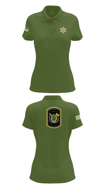 C.C.S.O. CERT 25474985 Women's Short Sleeve Performance Polo  - 52