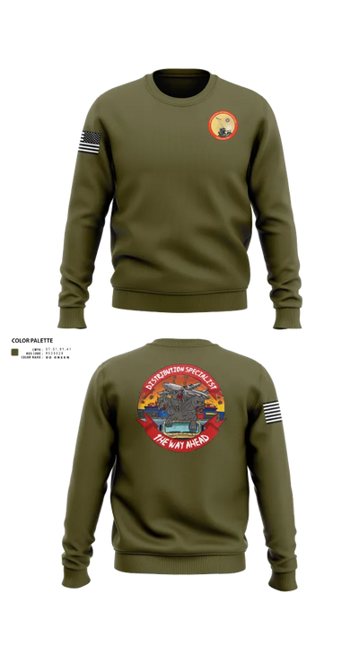 Headquarters And Service Battalion Henderson Hall 22303436 Crew Neck Sweatshirt - 21