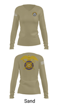 Echo company 1-7 ADA 73357561 Women's Long Sleeve V-neck Shirt - 97