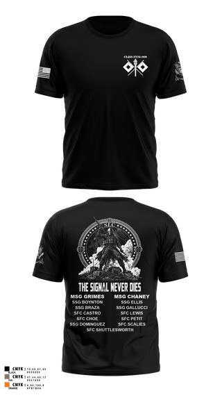 Old School Cotton Feel Shirt, Senior Leaders Course FY26-009, Army, Teamtime, Team time, sublimation, custom sports apparel, team uniforms, spirit wear, spiritwear, sports uniforms, custom shirts, team store, custom team store, fundraiser sports, apparel fundraiser