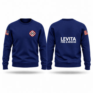 Crew Neck Sweatshirt, Levita VFD station 89, Fire Department, Teamtime, Team time, sublimation, custom sports apparel, team uniforms, spirit wear, spiritwear, sports uniforms, custom shirts, team store, custom team store, fundraiser sports, apparel fundraiser
