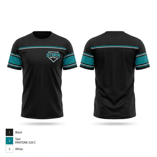 Soft Poly Tee Cotton Like Feel, Webster/Siren Storm, Softball, Teamtime, Team time, sublimation, custom sports apparel, team uniforms, spirit wear, spiritwear, sports uniforms, custom shirts, team store, custom team store, fundraiser sports, apparel fundraiser