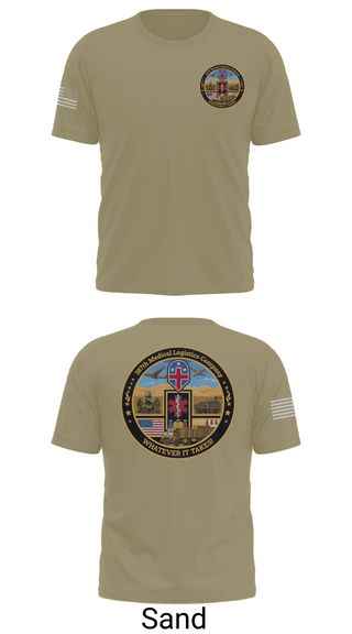 Old School Cotton Feel Shirt, 387th Medical Logistics Company, Army, Teamtime, Team time, sublimation, custom sports apparel, team uniforms, spirit wear, spiritwear, sports uniforms, custom shirts, team store, custom team store, fundraiser sports, apparel fundraiser