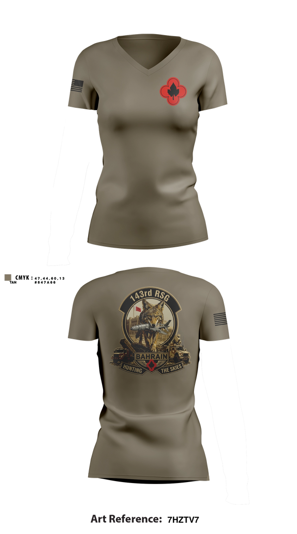 Womens Short Sleeve Vneck Shirt, 143rd RSG (TF INTEGRATOR), Army, Teamtime, Team time, sublimation, custom sports apparel, team uniforms, spirit wear, spiritwear, sports uniforms, custom shirts, team store, custom team store, fundraiser sports, apparel fundraiser