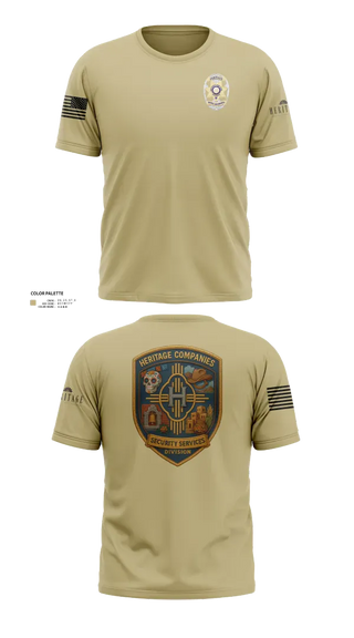 Old School Cotton Feel Shirt, Heritage Companies Security Services Division, , Teamtime, Team time, sublimation, custom sports apparel, team uniforms, spirit wear, spiritwear, sports uniforms, custom shirts, team store, custom team store, fundraiser sports, apparel fundraiser