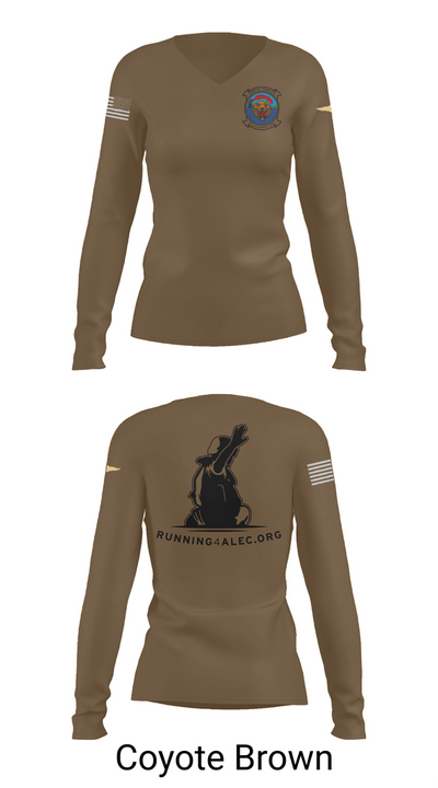 Tiger-43 85546110 Women's Long Sleeve V-neck Shirt - 17