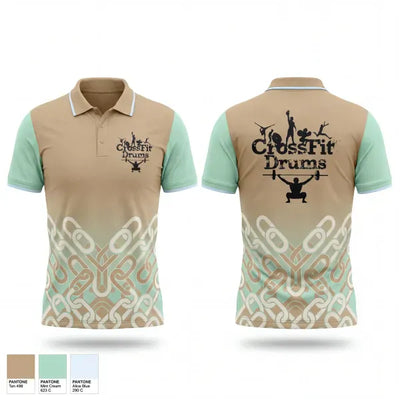 CrossFit Drums 90786319 Short Sleeve Performance Polo - 1