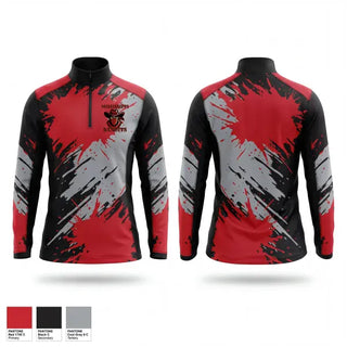 Quarter Zip Jacket, Mississippi Bandits Youth Football and Cheer Team, , Teamtime, Team time, sublimation, custom sports apparel, team uniforms, spirit wear, spiritwear, sports uniforms, custom shirts, team store, custom team store, fundraiser sports, apparel fundraiser