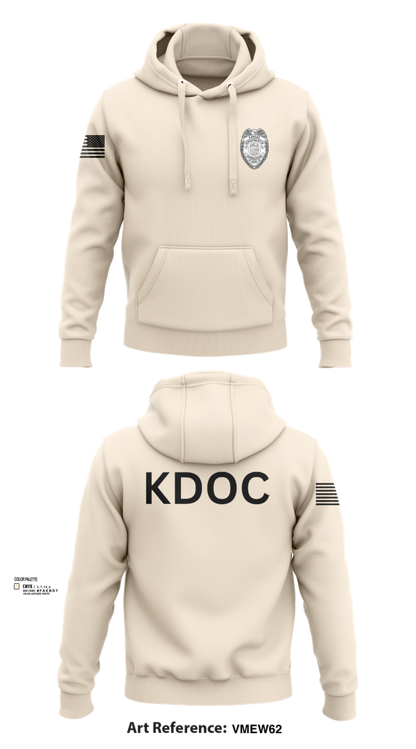 Hoodie, KDOC, Police, Teamtime, Team time, sublimation, custom sports apparel, team uniforms, spirit wear, spiritwear, sports uniforms, custom shirts, team store, custom team store, fundraiser sports, apparel fundraiser
