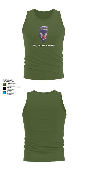 HHC, 725th BSB, 2/11 ABN 60450705 Tank Top - 59
